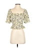 Vero Moda Yellow Short Sleeve Blouse Size XS - photo 1