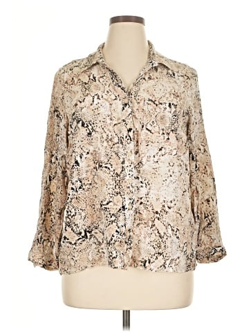 Tinsel 3/4 Sleeve Blouse (view 1)