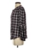 Max Studio 100% Rayon Plaid Black Long Sleeve Blouse Size S - photo 5