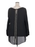 Torrid 100% Polyester Black Long Sleeve Blouse Size 2X Plus (2) - photo 2