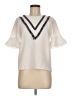 Assorted Brands Ivory White Short Sleeve Blouse Size M (estimated) - photo 1