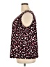Kasper Print Purple Burgundy Sleeveless Blouse Size 3X - photo 5