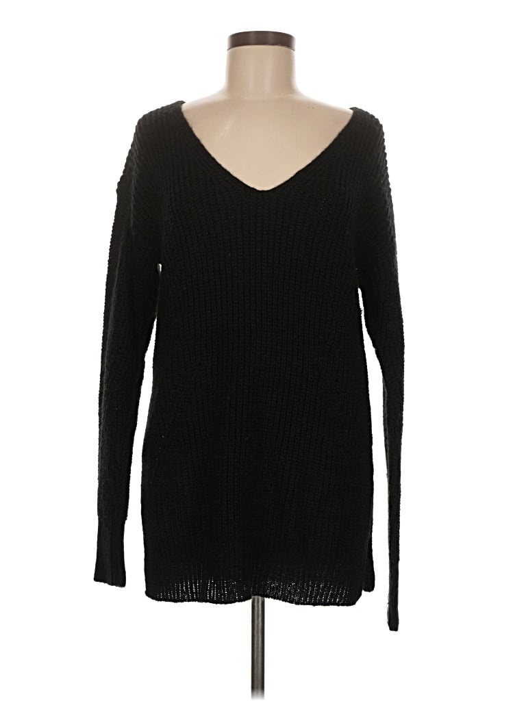 Pre-owned It's Our Time Pullover Sweater In Black