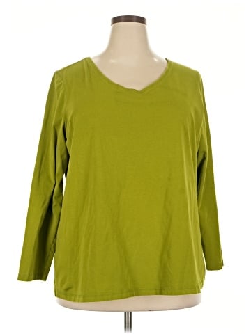 Lane Bryant Outlet 3/4 Sleeve T-Shirt (view 1)