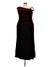 Xscape Solid Burgundy Cocktail Dress Size 22W - photo 1