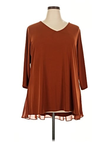 Susan Graver 3/4 Sleeve Blouse (view 1)