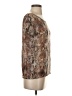The Kooples Animal Print Brown Short Sleeve Top Size XS (0) - photo 4