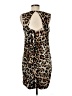 Thalia Sodi Animal Print Brown Cocktail Dress Size M - photo 2
