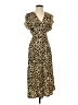 Sienna Sky 100% Polyester Animal Print Brown Casual Dress Size S - photo 1