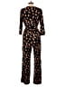 NY Collection Graphic Black Jumpsuit Size M (petite) - photo 2