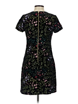 calvin klein black dress with embroidered flowers Calvin Klein Black Floral Faux Wrap LS Midi Dress – Luscious Boutique main image 0