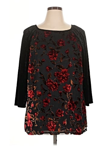 Adiva 3/4 Sleeve Blouse (view 1)