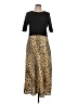Ann Taylor Animal Print Black Casual Dress Size L - photo 1