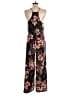 Assorted Brands Floral Burgundy Orange Jumpsuit Size M (estimated) - photo 2