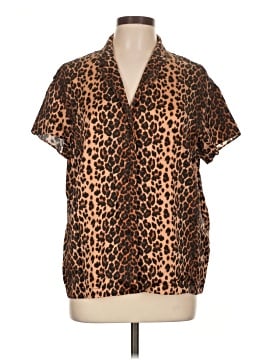 Agent Provocateur Short Sleeve Silk Top (view 1)