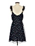Madewell 100% Polyester Hearts Blue Cocktail Dress Size 2 - photo 2
