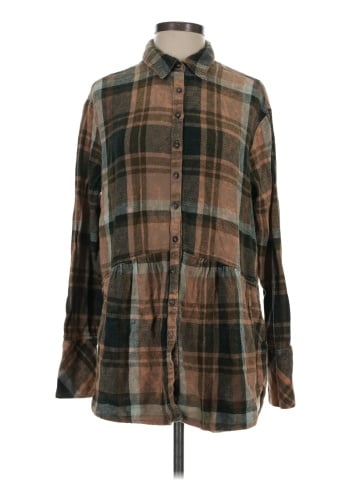Free People Long Sleeve Button-Down Shirt (view 1)