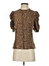 Moon River Brown Short Sleeve Turtleneck Size XS - photo 1