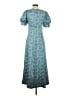 Cinq à Sept 100% Polyester Blue Casual Dress Size 4 - photo 2
