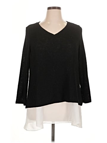 Green Envelope 3/4 Sleeve Top (view 1)