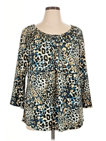 NY Collection 3/4 Sleeve Blouse (view 1)