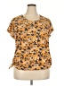 Modli Orange Short Sleeve Blouse Size 4X - photo 1