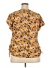 Modli Orange Short Sleeve Blouse Size 4X - photo 2
