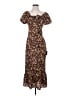 Lulus 100% Polyester Animal Print Brown Cocktail Dress Size S - photo 1