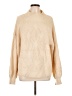 Grace Karin Solid Tan Turtleneck Sweater Size L - photo 1
