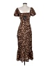 Lulus 100% Polyester Animal Print Brown Cocktail Dress Size S - photo 2