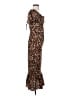 Lulus 100% Polyester Animal Print Brown Cocktail Dress Size S - photo 4