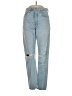 AGOLDE 100% Cotton Hearts Blue Jeans Size 24 waist - photo 1