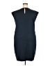 H By Halston 100% Polyester Solid Black Cocktail Dress Size XXL - photo 2