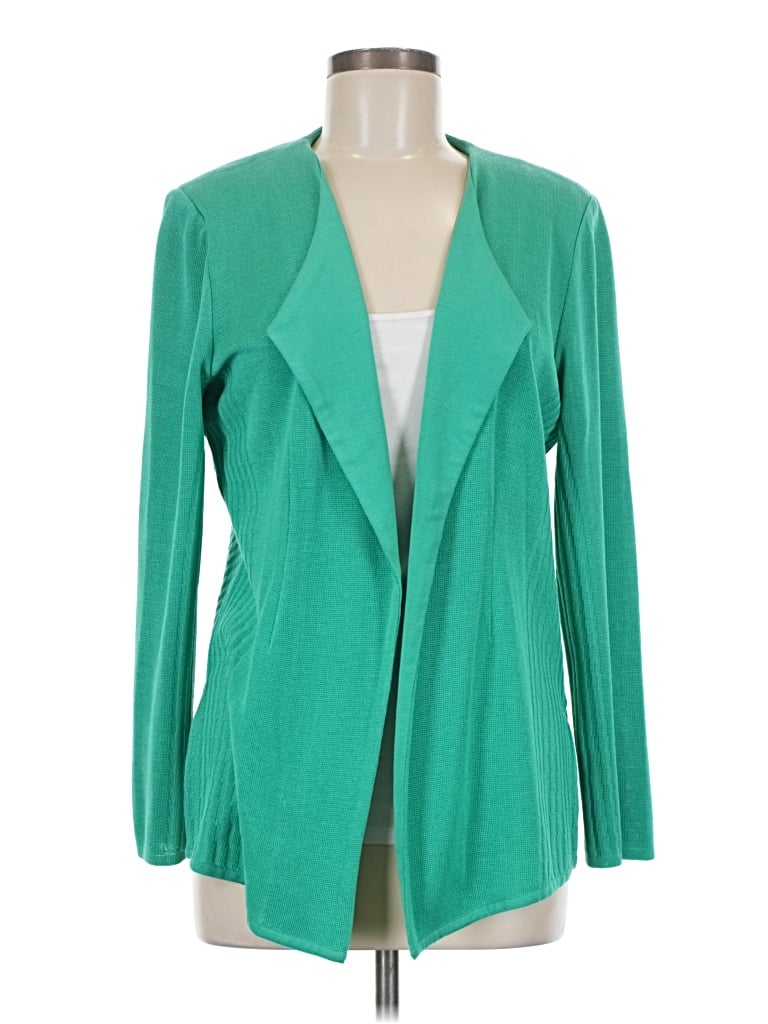 Pre-owned Ming Wang Cardigan Sweater In Green
