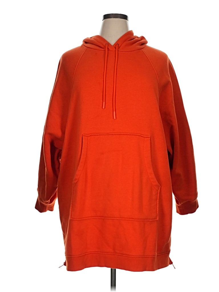 Pre-owned H&m Fleece Jacket In Orange