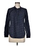 J.Crew Polka Dots Blue Long Sleeve Blouse Size 6 - photo 1