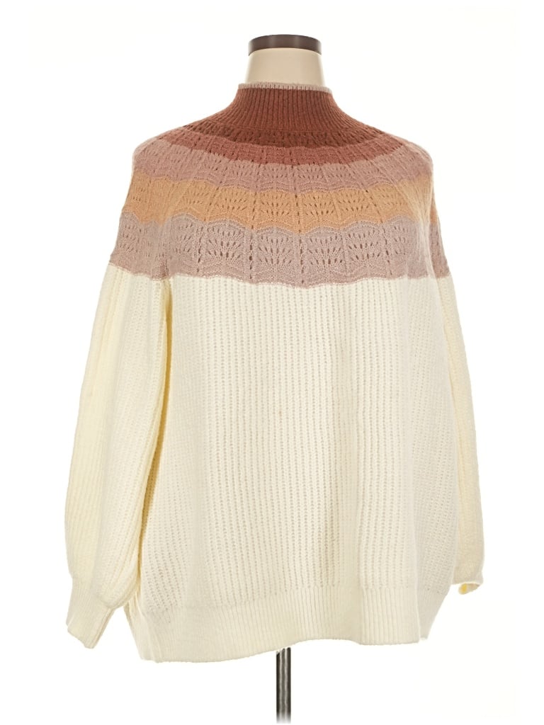 Pre-owned Maurices Turtleneck Sweater In Ivory