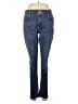 Express Outlet Chevron-herringbone Blue Jeans Size 12 - photo 1