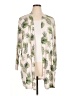 Lands' End Floral Tropical Pink Ivory Cardigan Size 1X - photo 1