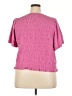 Old Navy 100% Elastic Pink Short Sleeve Blouse Size XXL - photo 2