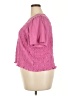 Old Navy 100% Elastic Pink Short Sleeve Blouse Size XXL - photo 5