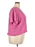 Old Navy 100% Elastic Pink Short Sleeve Blouse Size XXL - photo 4