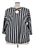 Cameo Stripes Black 3/4 Sleeve Blouse Size 4X - photo 2