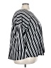 Cameo Stripes Black 3/4 Sleeve Blouse Size 4X - photo 4