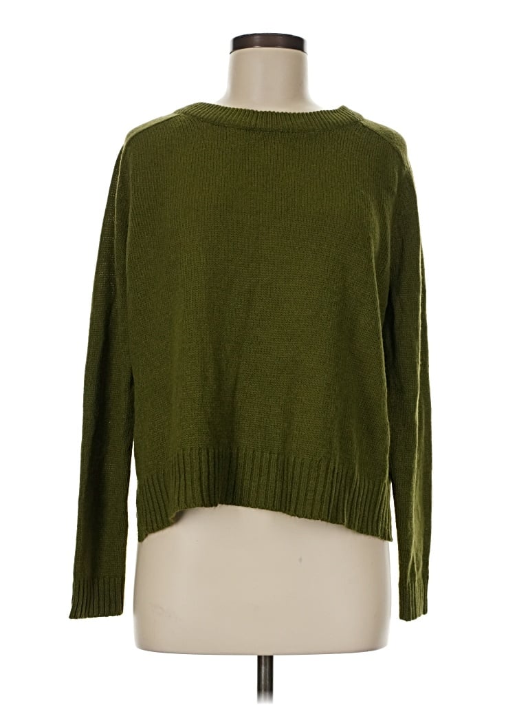 Pre-owned Divided By H&m Pullover Sweater In Green