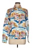 Boden 100% Linen Print Blue Long Sleeve Button-Down Shirt Size 6R - photo 1