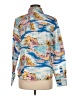 Boden 100% Linen Print Blue Long Sleeve Button-Down Shirt Size 6R - photo 2