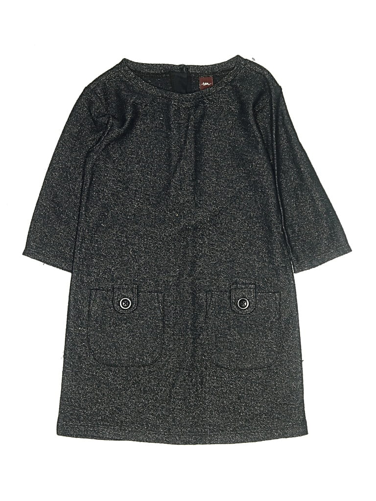 Pre-owned Tea Kids' Dress In Gray