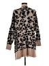 Debut 100% Viscose Animal Print Tan Cardigan Size M - photo 2