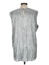 Vince Camuto 100% Polyester Silver Sleeveless Blouse Size M - photo 2